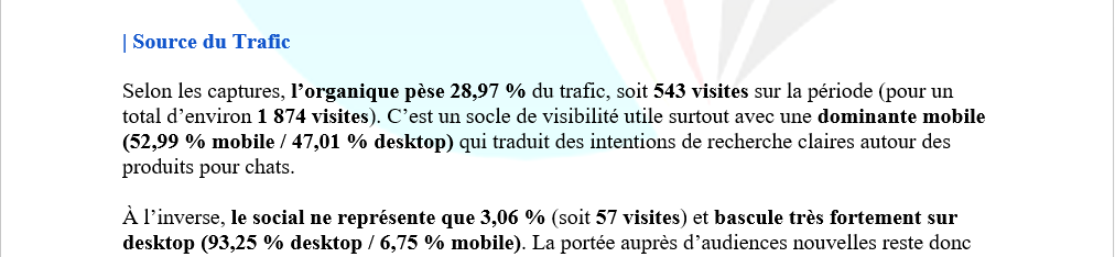 Analyse source du trafic